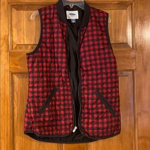 Buffalo check vest